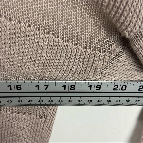 Anthropologie Saturday Sunday Hoodie Knit Sweatshirt Lightweight Size XS Taupe‎ - Picture 10 of 12